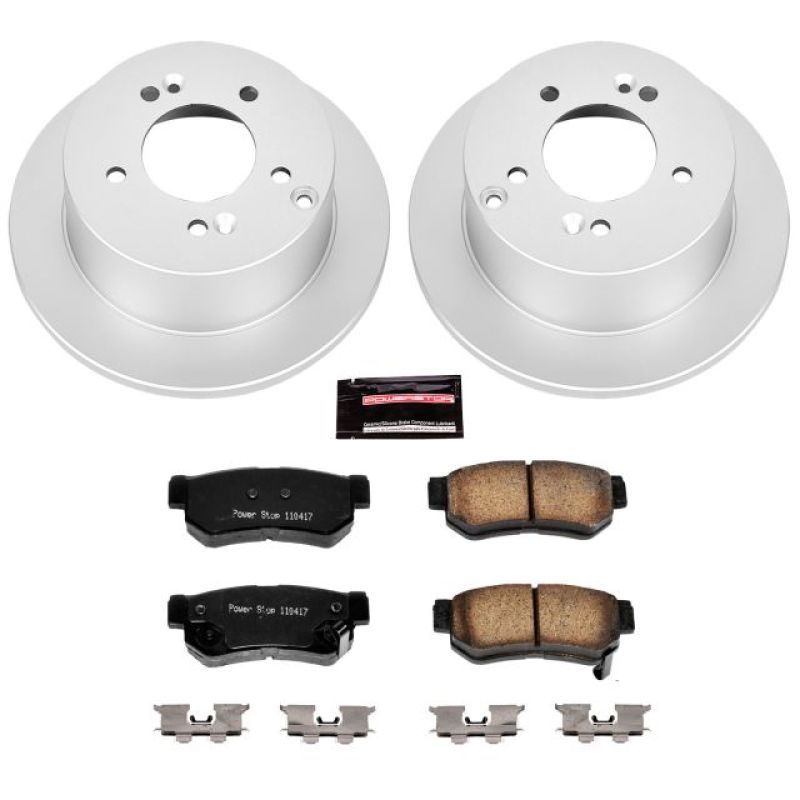 PowerStop crk5214 | Power Stop 06-08 Hyundai Sonata Rear Z17 Evolution Geomet Coated Brake Kit; 2006-2008