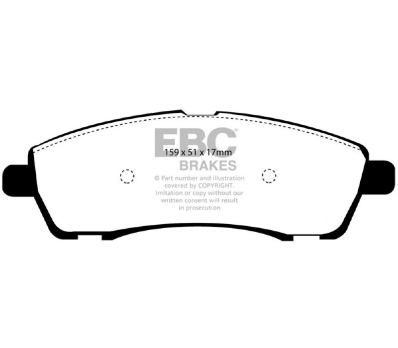 EBC ed91603 | 00-02 Ford Excursion 5.4 2WD Extra Duty Rear Brake Pads; 2000-2002