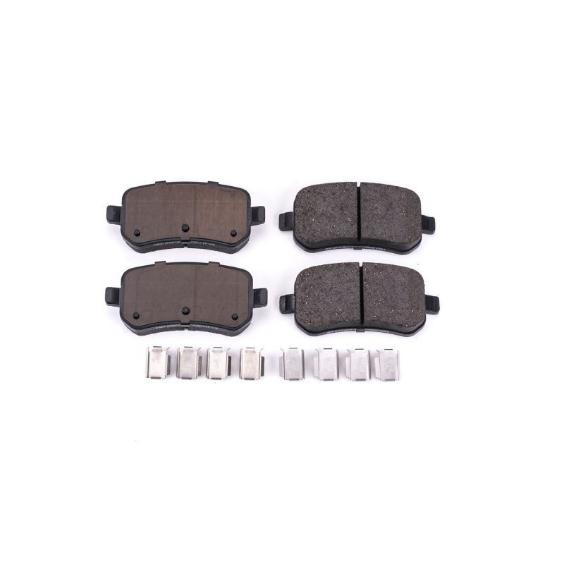 PowerStop 171021 | Power Stop 04-07 Ford Freestar Rear Z17 Evolution Ceramic Brake Pads w/Hardware; 2004-2007