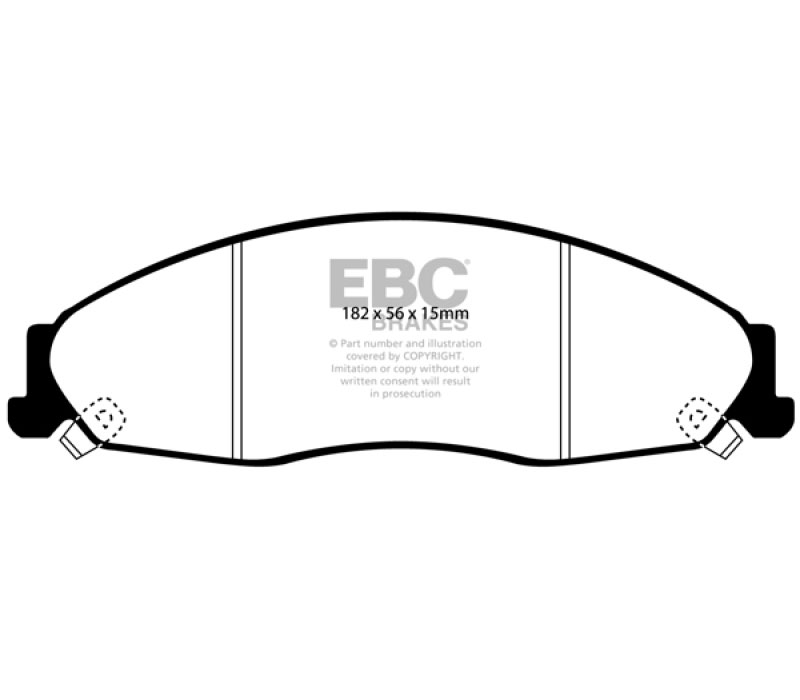 EBC ud921 | 02-05 Cadillac CTS 2.6 Ultimax2 Front Brake Pads; 2002-2005