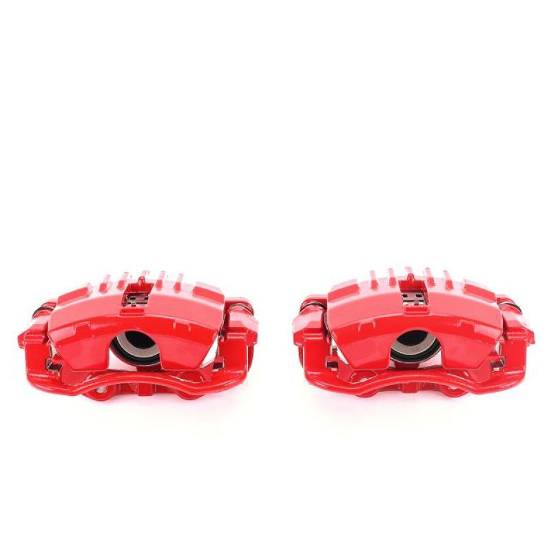 PowerStop s4712 | Power Stop 97-05 Chevrolet Blazer Rear Red Calipers w/Brackets - Pair; 1997-2005