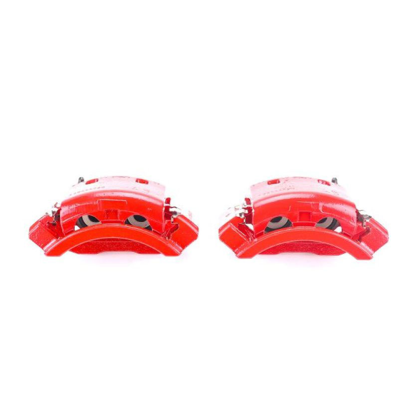 PowerStop s4796 | Power Stop 01-02 Dodge Ram 2500 Rear Red Calipers w/Brackets - Pair; 2001-2002