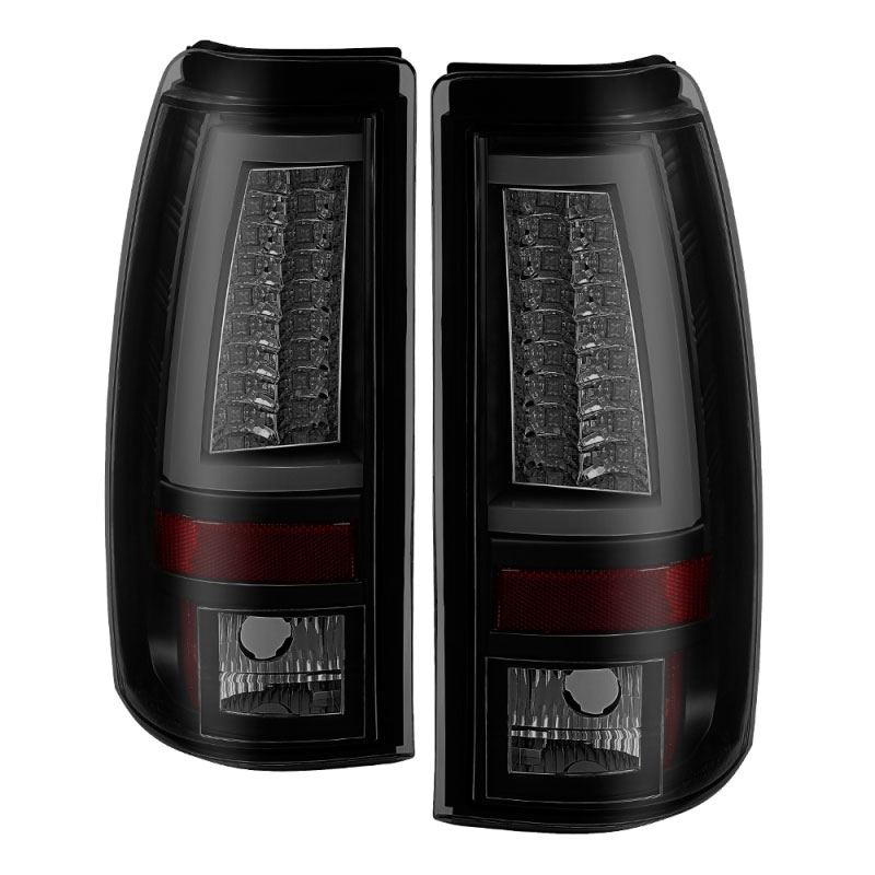 SPYDER 5083272 | Spyder Chevy Silverado 1500/2500 Version 2 LED Tail Lights - Black Smoke - (ALT-YD-CS03V2-LED-BSM); 2003-2006