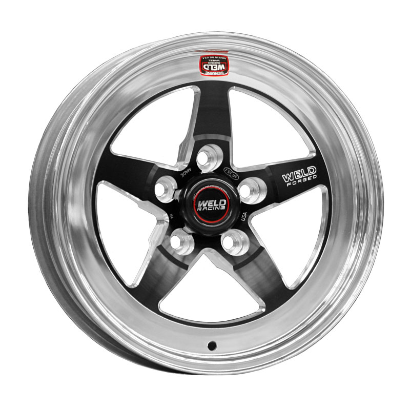 Weld 71MB-509A45A | S71 15x9.33 / 5x4.5 BP / 4.5in. BS Black Wheel (Medium Pad) - Non-Beadlock