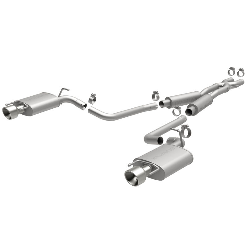 Magnaflow 15136 | MagnaFlow 10-12 Cadillac CTS V6 3.0L (Exc AWD) Dual Split Rear Exit Stainless Cat Back Perf Exhaust; 2010-2012