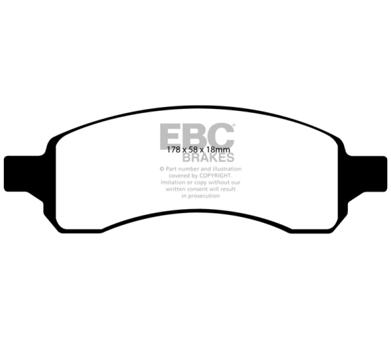 EBC dp31761c | 06-07 Chevrolet SSR 6.0 Redstuff Front Brake Pads; 2006-2007