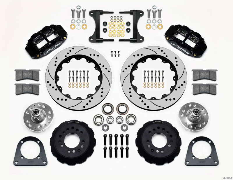 Wilwood 140-13225-d | Narrow Superlite 6R Front Hub Kit 14.00in Drilled TCI-IFS 71-78 (Pinto Based); 1971-1978