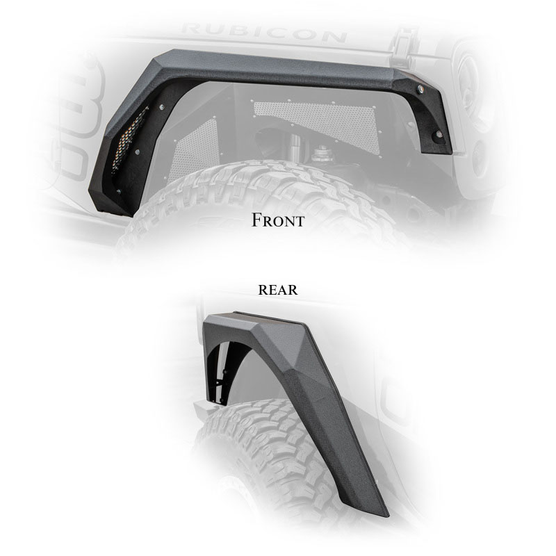 DV8 Offroad fendb-09 | 2007-2018 Jeep Wrangler Armor Fenders; 2007-2018