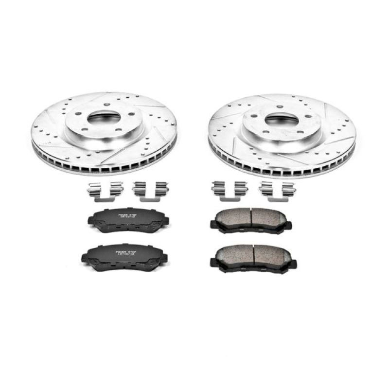 PowerStop k4724 | Power Stop 08-14 Nissan Rogue Front Z23 Evolution Sport Brake Kit; 2008-2014