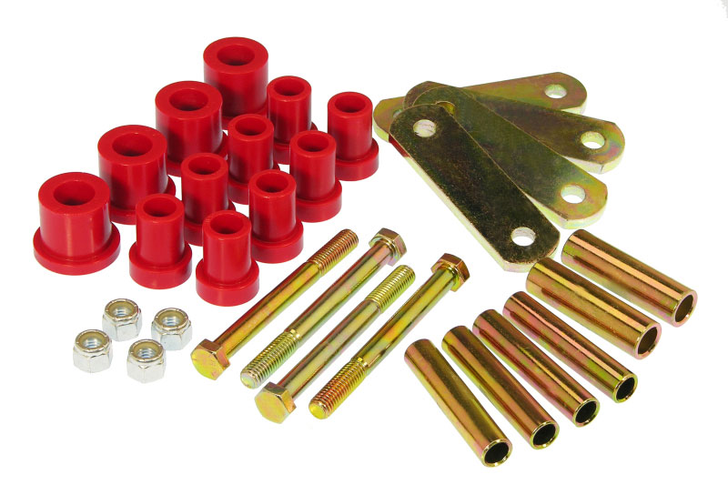 Prothane 4-1011 | 60-74 Chrysler B & E Body HD Spring & Shackles Bushings - Red; 1960-1974