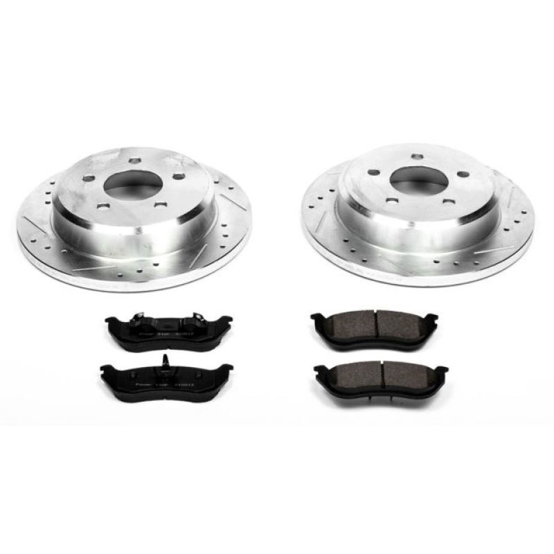 PowerStop k2984 | Power Stop 96-02 Ford Crown Victoria Rear Z23 Evolution Sport Brake Kit; 1996-2002