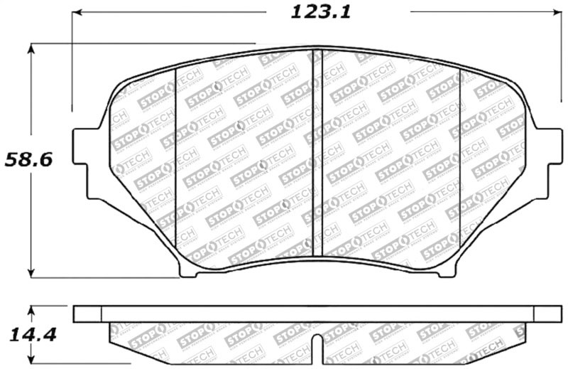 Stoptech 309.11790 | StopTech Sport Brake Pads Mazda MX-5, Front; 2006-2015