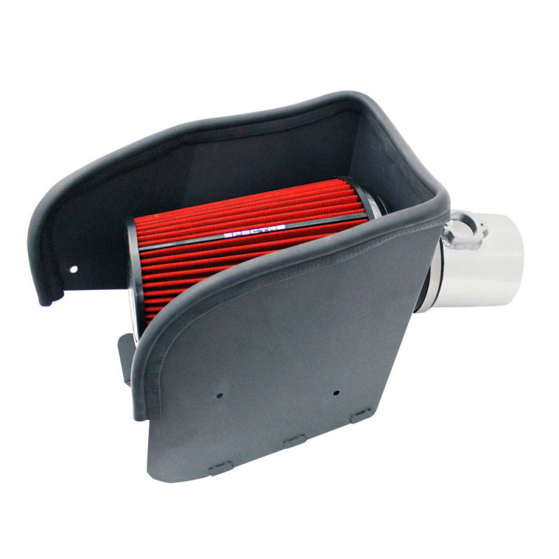 Spectre 9972 | 08-10 Ford SD V8-6.4L DSL Air Intake Kit - Polished w/Red Filter; 2008-2010