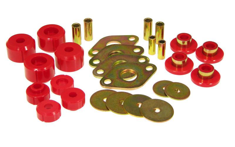 Prothane 18-103 | 95-00 Toyota P/U 2/4wd Body Mount Kit - Red; 1995-2000