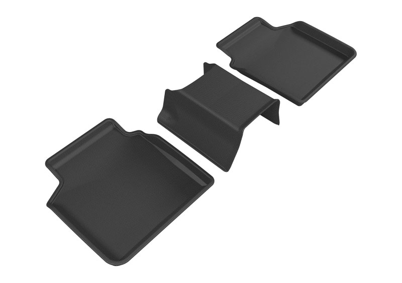 3D Maxpider l1bm07621509 | 3D MAXpider 2016-2020 BMW 7 Series Kagu 2nd Row Floormats - Black; 2016-2020