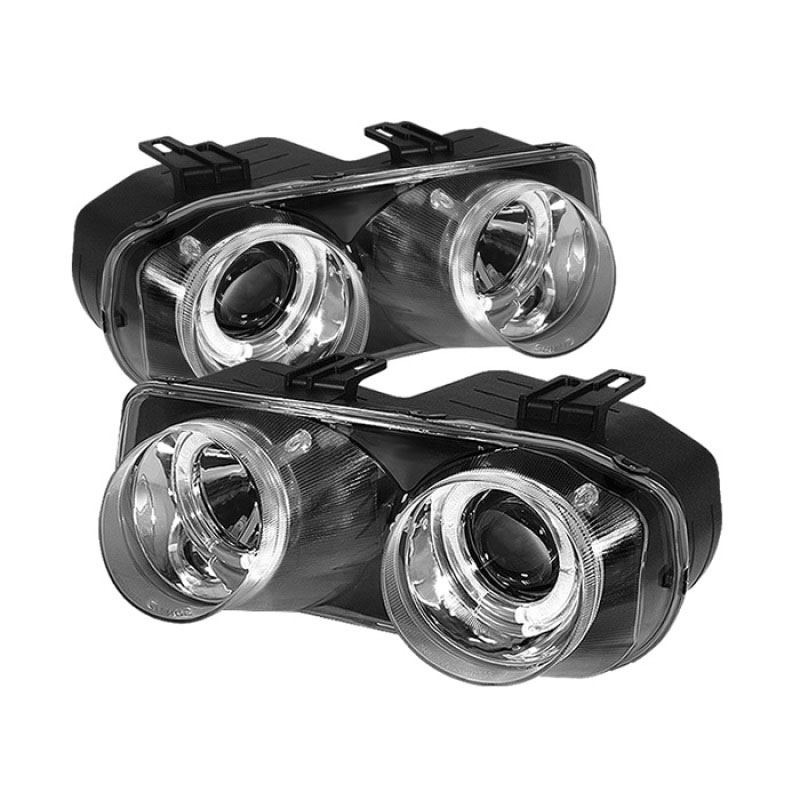 SPYDER 5008688 | Spyder Acura Integra Halo Projector Headlights - Chrome - (PRO-YD-AI94-HL-C); 1994-1997