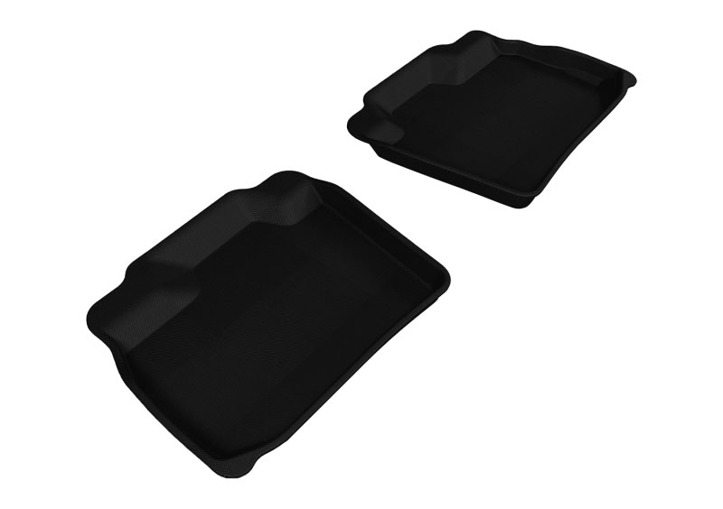 3D Maxpider l1ns04921509 | 3D MAXpider 2011-2018 Nissan Leaf Kagu 2nd Row Floormats - Black; 2011-2018