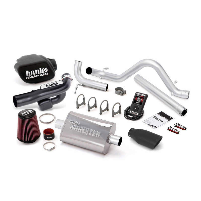 Banks Power 51349-b | 12-14 Jeep 3.6L Wrangler - 4dr Stinger Sys w/ AutoMind - SS Single Exhaust w/ Black Tip; 2012-2014