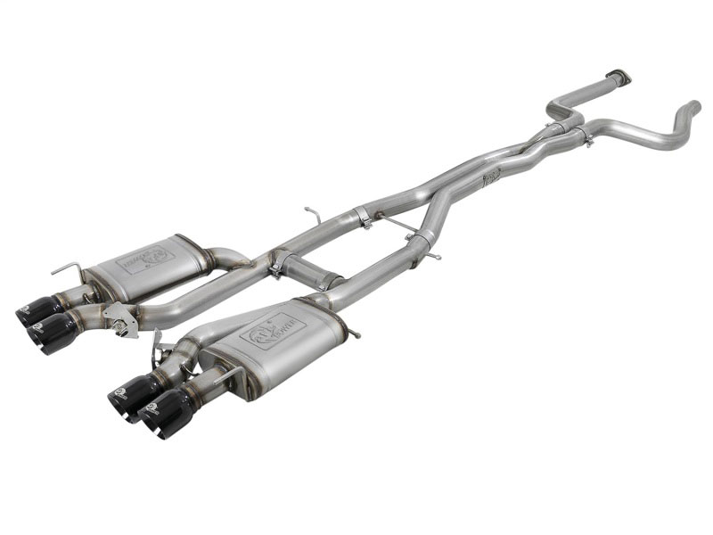 aFe 49-34078-B | MACHForce XP 3in 304SS Cat Back Exhaust s/ Black Tips 16-17 Cadillac ATS-V V6-3.6L (tt); 2016-2017