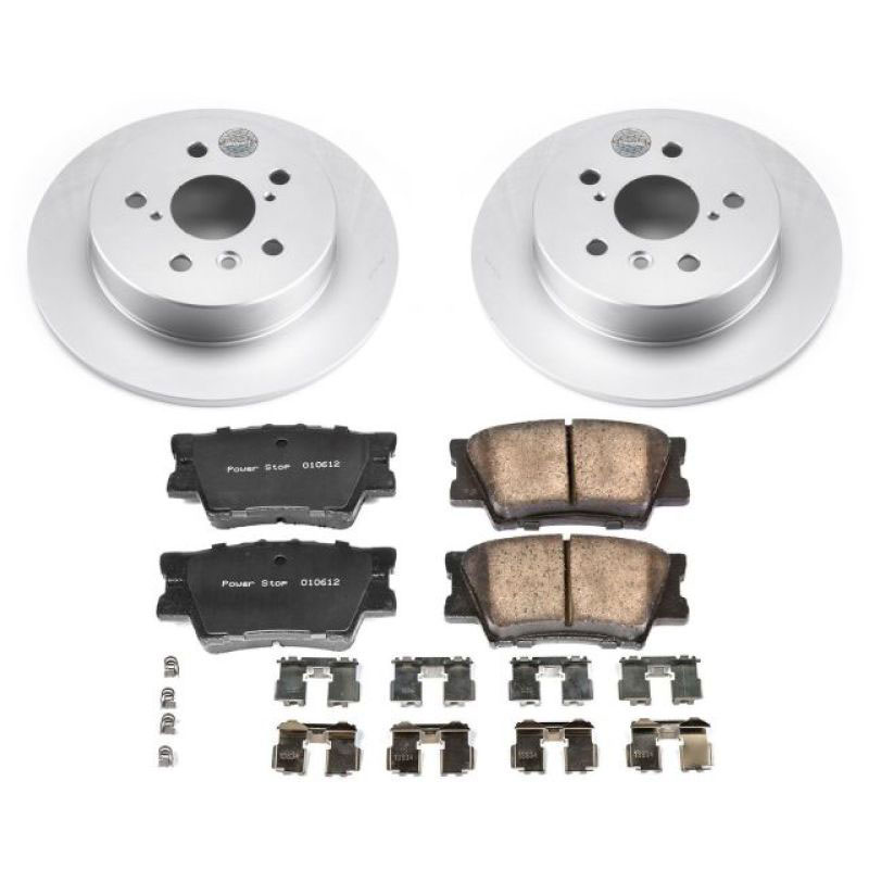 PowerStop crk7905 | Power Stop 18-19 Toyota Camry Rear Z17 Evolution Geomet Coated Brake Kit; 2018-2022