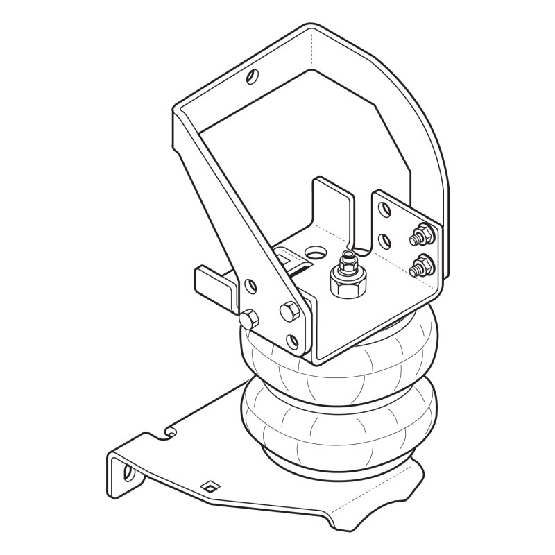 Firestone 2377 | Ride-Rite Air Helper Spring Kit Rear 96-07 Ford E-450 (W217602377); 1996-2007