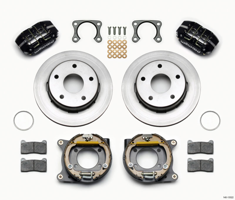 Wilwood 140-13322 | Dynapro Lug Mount P/S Park Brake Kit Big Ford 2.36in Off Bronco 5 x 5.50; 1965-1977