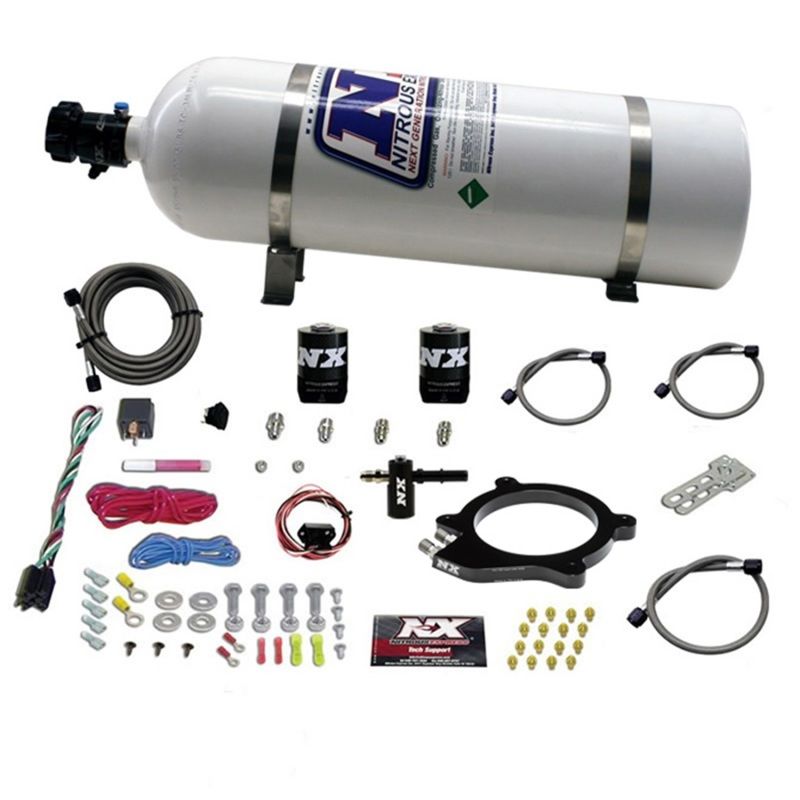 Nitrous Express 2096115 | Chevrolet Corvette/Camaro LT4 Supercharged 6.2L Nitrous Plate System w/15lb Bottle; 2015-2019