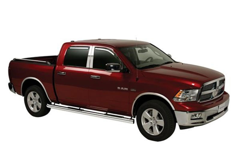 Putco 580137 | 09-18 Ram 1500 - Crew Cab (Set of 4) Excl Rebel Model Element Tinted Window Visors; 2009-2018