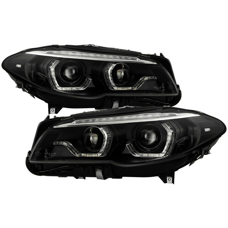 SPYDER 5088208 | Spyder BMW 5 Series F10 11-13 Xenon/HID AFS Projector Headlights - Black PRO-YD-BMWF10HIDAFS-SEQ-BK; 2011-2013