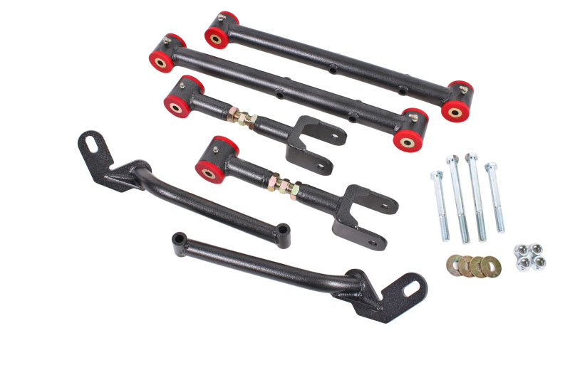 BMR Suspension rsk028h | BMR 78-87 G-Body Adj. Rear Suspension Kit - Black Hammertone; 1978-1987