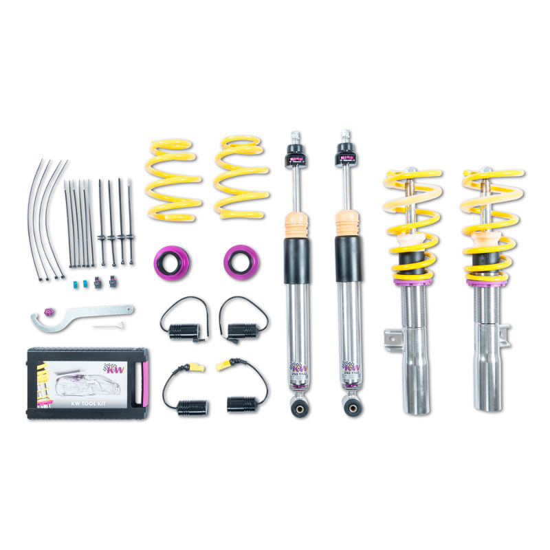 KW 3522500s | Coilover Kit V3 2020+ Mercedes CLA 35/CLA 45 Coupe 4WD w/ Electronic Dampers; 2020-2022