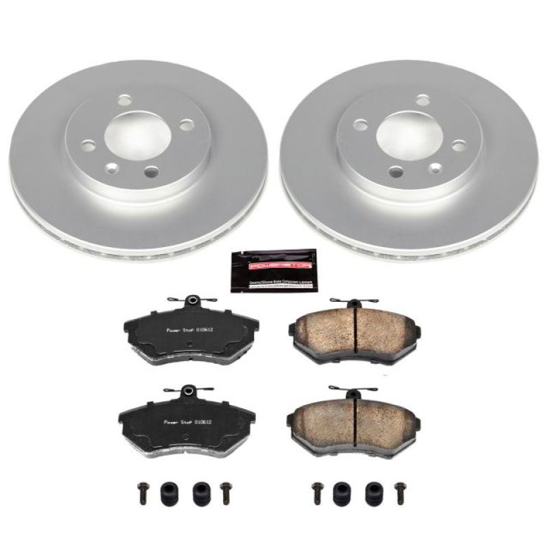 PowerStop crk374 | Power Stop 95-02 Volkswagen Cabrio Front Z23 Evolution Sport Coated Brake Kit; 1995-2002