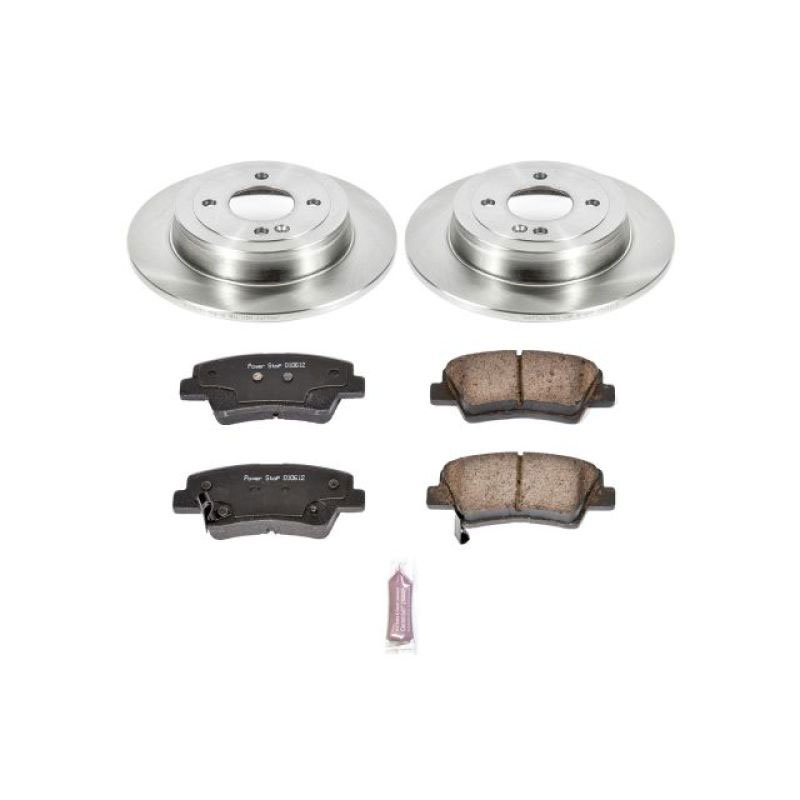 PowerStop koe6507 | Power Stop 12-18 Hyundai Accent Rear Autospecialty Brake Kit; 2012-2018