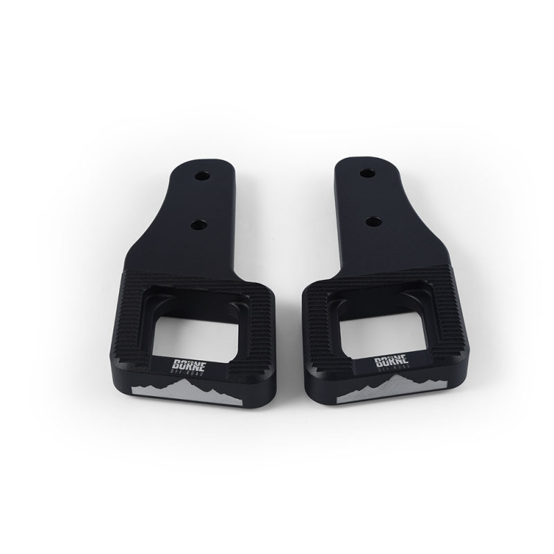 Borne Off-Road bnthf15017bk | Borne Off-Road 2017+ Ford Raptor / 2009+ Ford F150 Borne Off-Road Billet Tow Hooks - Black; 2009-2024