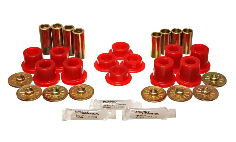 Energy Suspension 5.3125r | 92-02 Dodge Viper Red Front Control Arm Bushing Set; 1992-2002