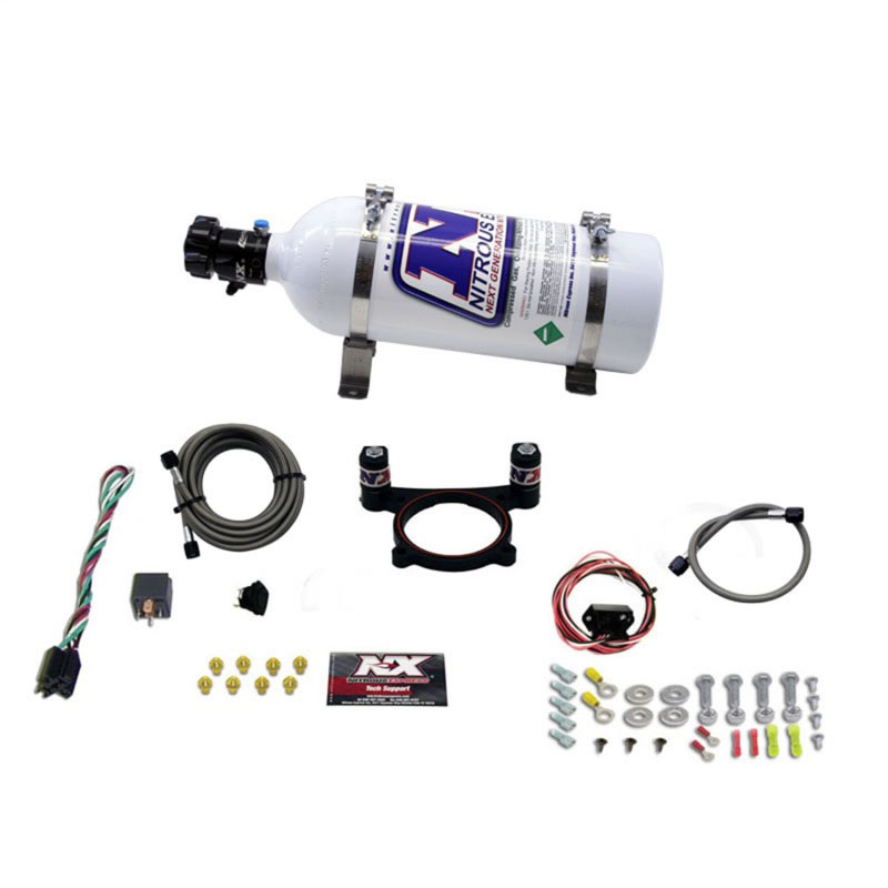 Nitrous Express 20948-05 | 11-15 Ford Mustang GT 5.0L Coyote 4 Valve Nitrous Plate Kit (50-200HP) w/5lb Bottle; 2011-2015