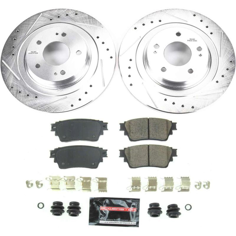 PowerStop k8381 | Power Stop 2018 Mitsubishi Eclipse Cross Rear Z23 Evolution Sport Brake Kit; 2018-2018