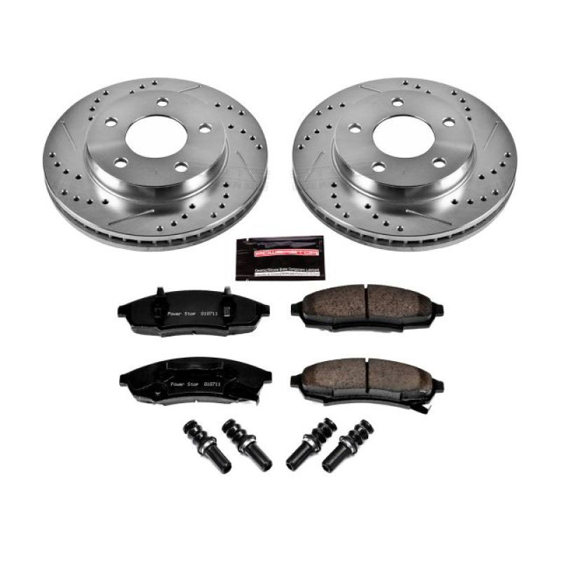 PowerStop k7794 | Power Stop 87-94 Oldsmobile Cutlass Cruiser Front Z23 Evolution Sport Brake Kit; 1987-1994