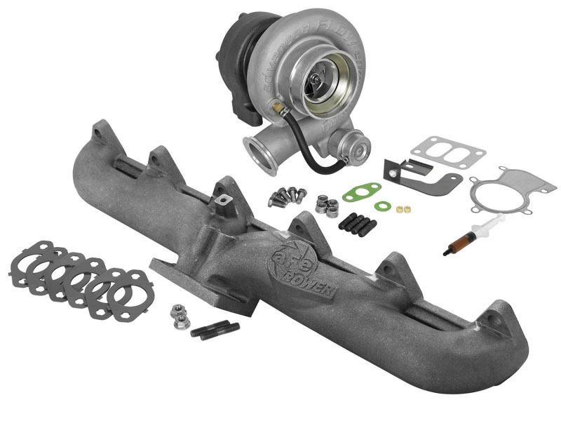 aFe 46-60060-MB | Power Bladerunner Turbocharger w/ Exhaust Manifold 98.5-02 Dodge Diesel Trucks L6-5.9 (td); 1998-2002