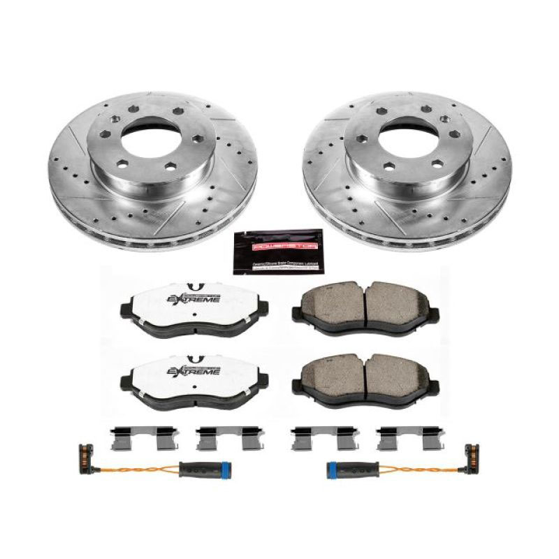 PowerStop k6236-36 | Power Stop 07-09 Dodge Sprinter 2500 Front Z36 Truck & Tow Brake Kit; 2007-2009