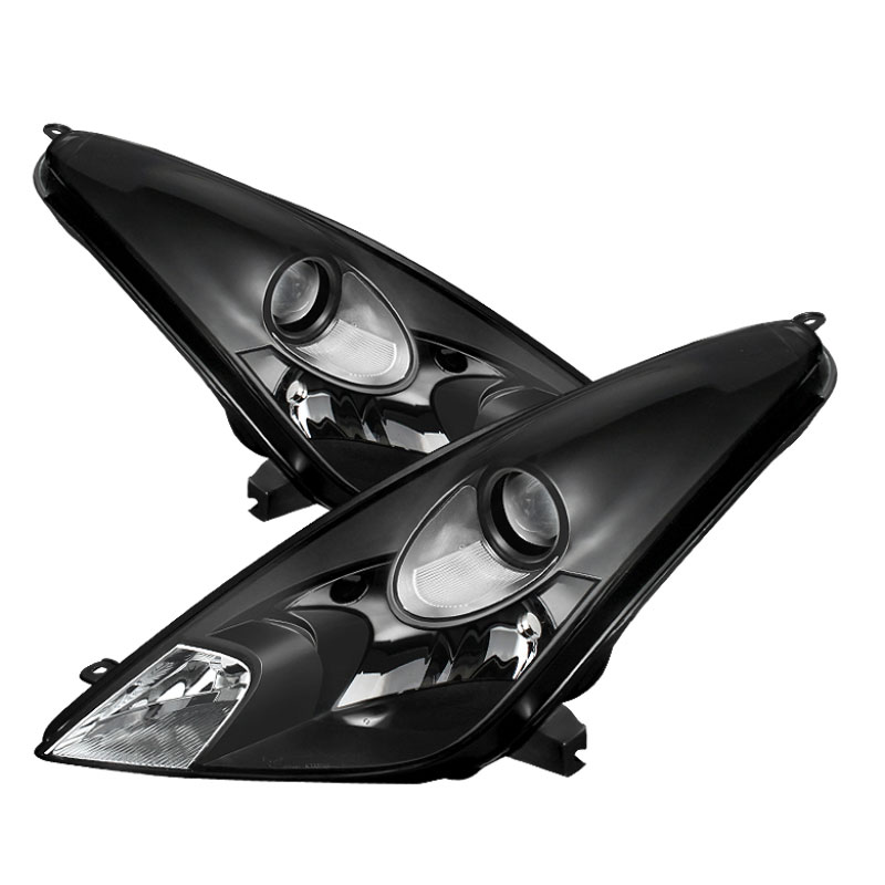 SPYDER 9024054 | Xtune Toyota Celica 00-05 Crystal Headlights Halogen Model Only Black HD-JH-TCE00-BK; 2000-2005