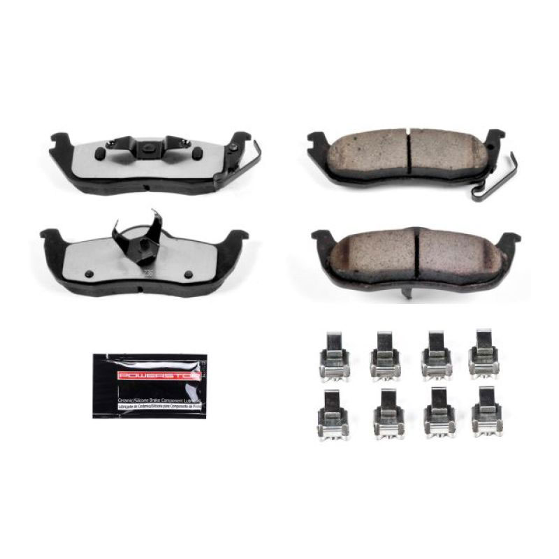 PowerStop z36-1087 | Power Stop 06-10 Jeep Commander Rear Z36 Truck & Tow Brake Pads w/Hardware; 2006-2010