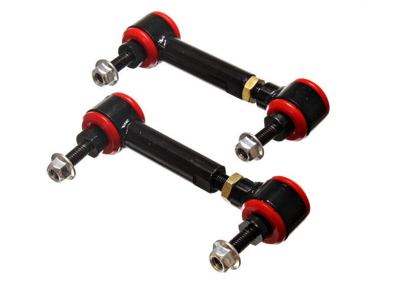 Energy Suspension 9.8170r | Universal Red 4-3/4in-5-3/4in inAin Range Pivot Style End Link Set