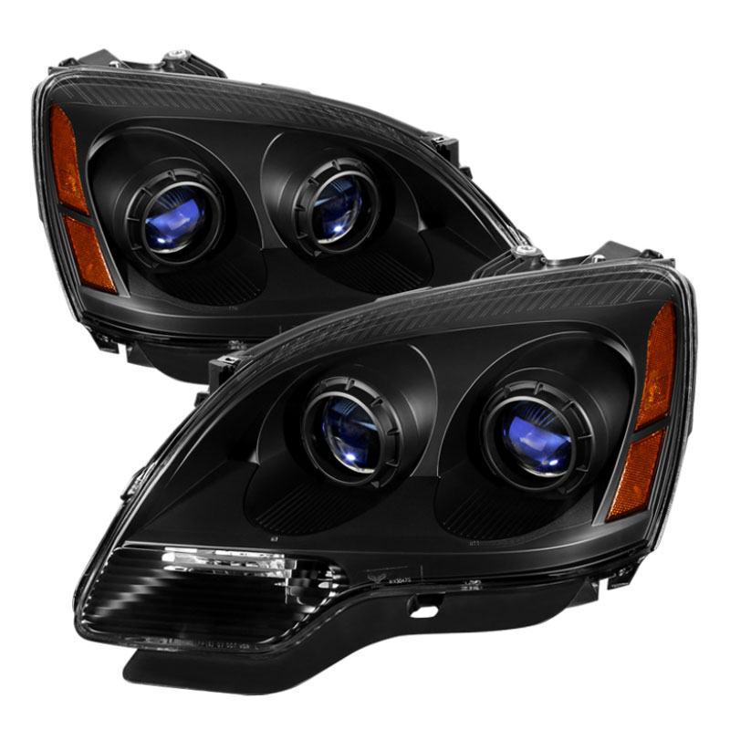 SPYDER 9025464 | Xtune GMC Acadia 2007-2013 Crystal Headlights Black HD-JH-GAC07-AM-BK; 2007-2013