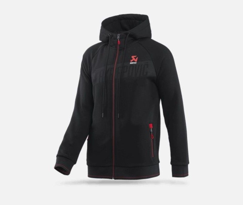 Akrapovic 802057 | Mens Corpo Zip Hoodie Black - Large