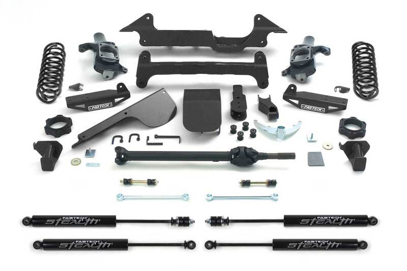 Fabtech k5000m | 03-08 Hummer H2 4WD w/Rear Coil Springs 6in Perf. System w/Stealth Shocks; 2003-2008