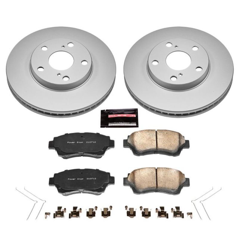 PowerStop crk1054 | Power Stop 92-96 Lexus ES300 Front Z17 Evolution Geomet Coated Brake Kit; 1992-1996