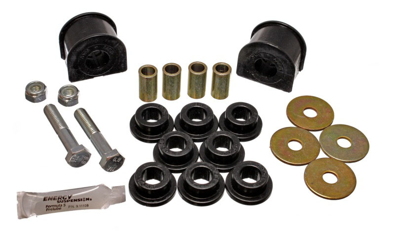 Energy Suspension 4.5146g | 97-01 Expedition 4WD / 97-01 Navigator 4WD Black 22mm Rear Sway Bar Bushing Set; 1997-2001