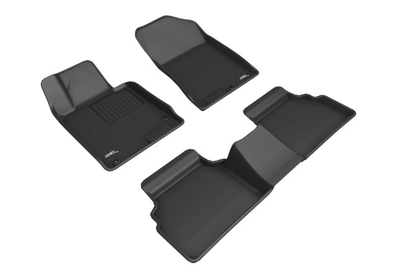 3D Maxpider l1ka05901509 | 3D MAXpider 2021+ Kia K5 FWD Kagu 1st & 2nd Row Floormats - Black; 2021-2023