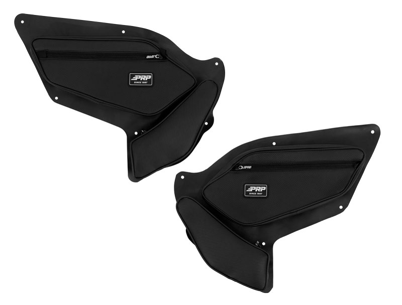 PRP Seats e97-210 | PRP Polaris RZR PRO XP/PRO R/Turbo R Front Door Bags with Knee Pad (Pair); 2014-2022